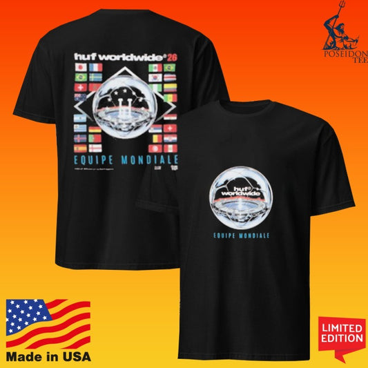 Flatspot Huf Worldwide Equipe Mondiale T-shirt