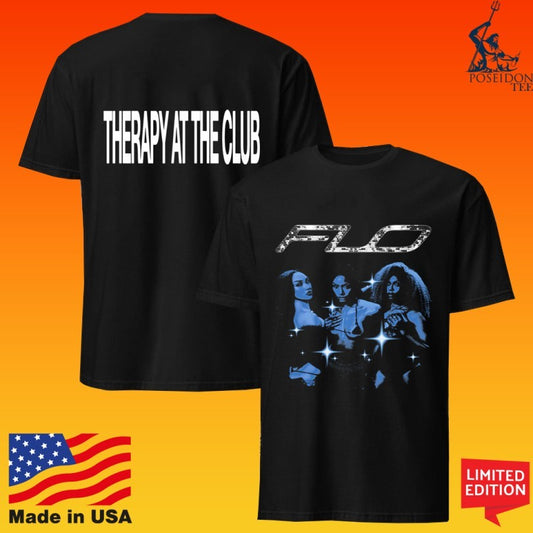 Flo Therapy At The Club Black Homage T-shirt