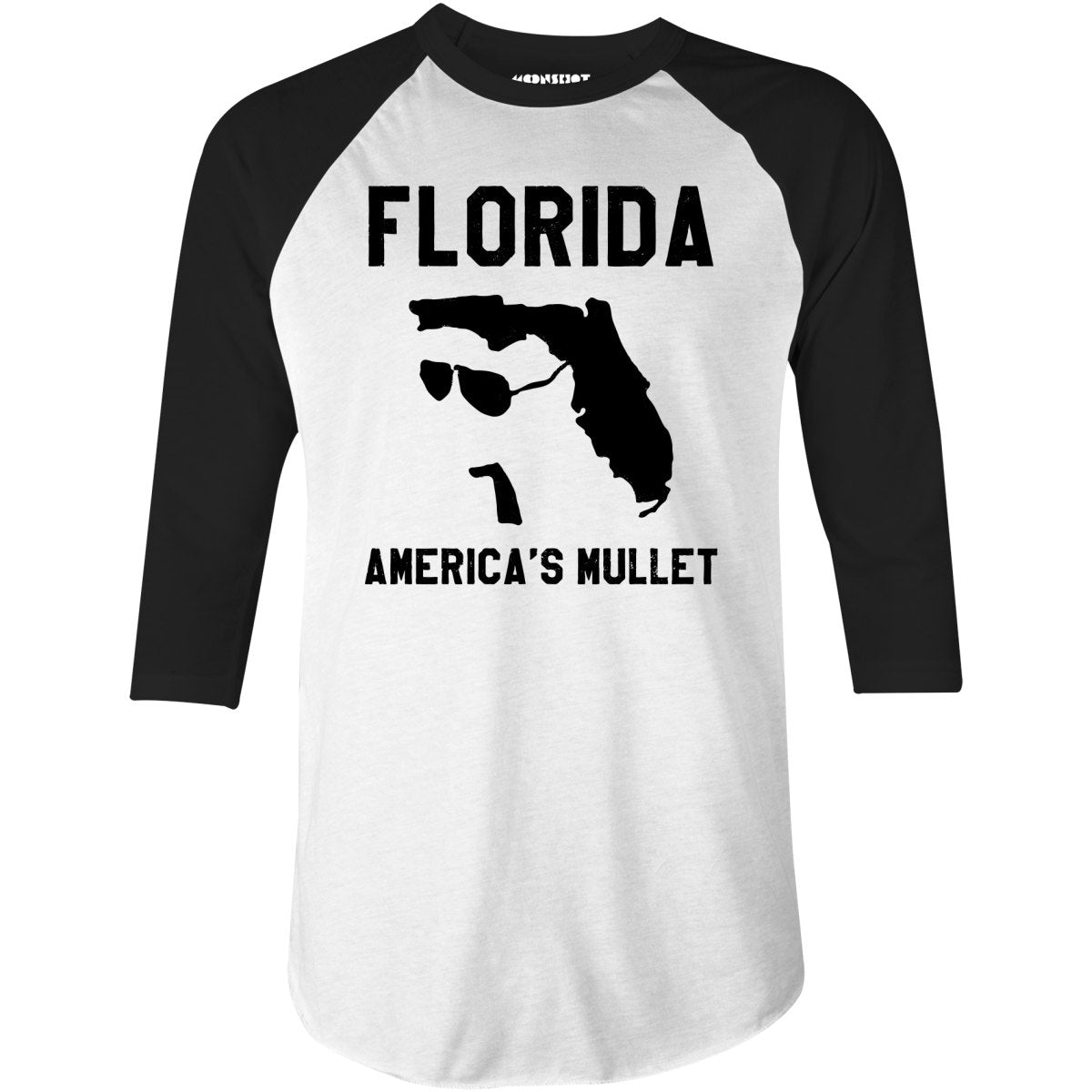 Florida America's Mullet - 3/4 Sleeve Raglan T-Shirt
