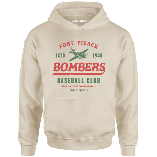 Fort Pierce Bombers - Florida - Vintage Defunct Baseball Teams - Unisex Hoodie