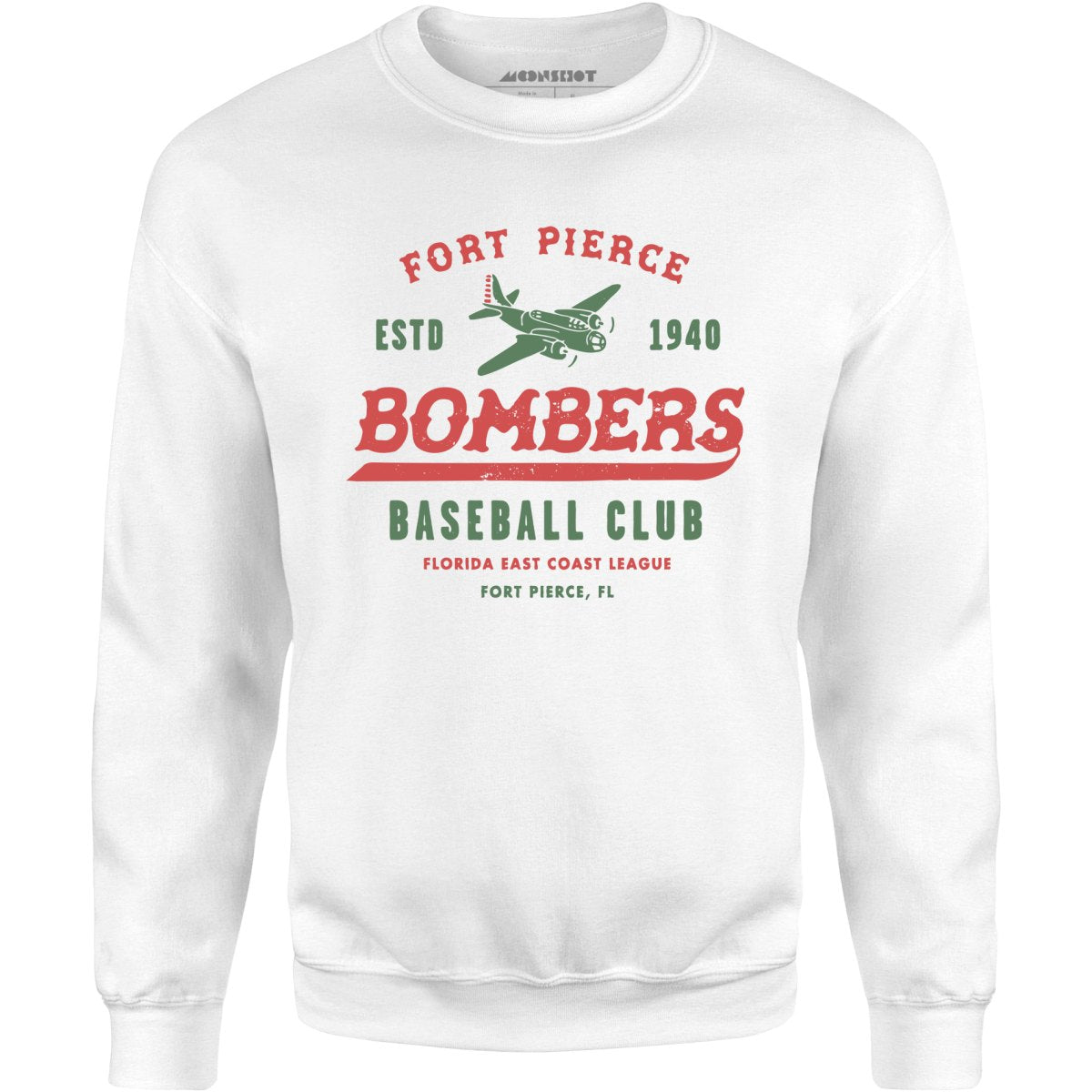 Fort Pierce Bombers - Florida - Vintage Defunct Baseball Teams - Unisex Sweatshirt