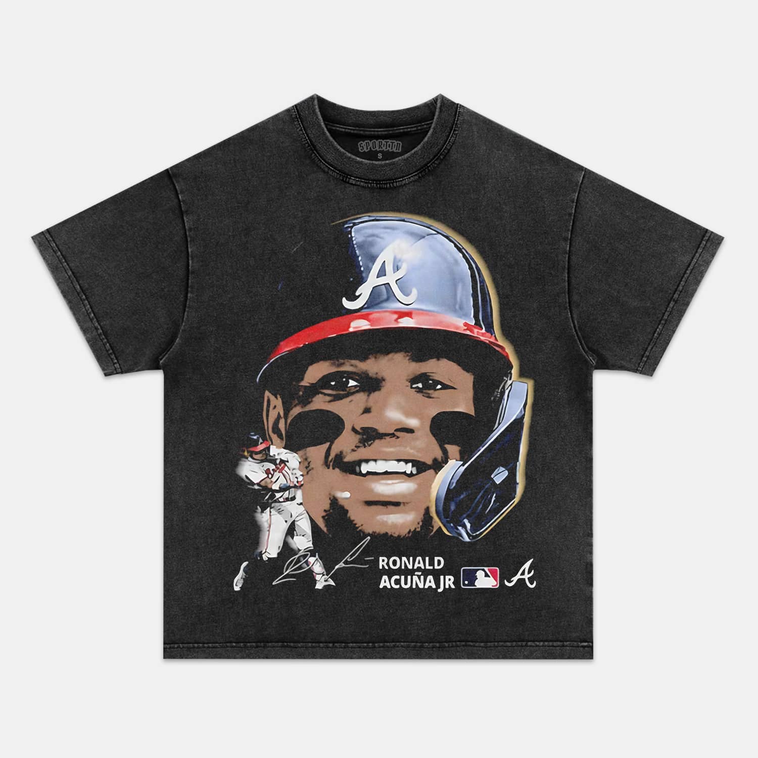 BIG FACE RONALD ACUNA TEE Style001 - clothing by TeeHivey.com (Image 2)