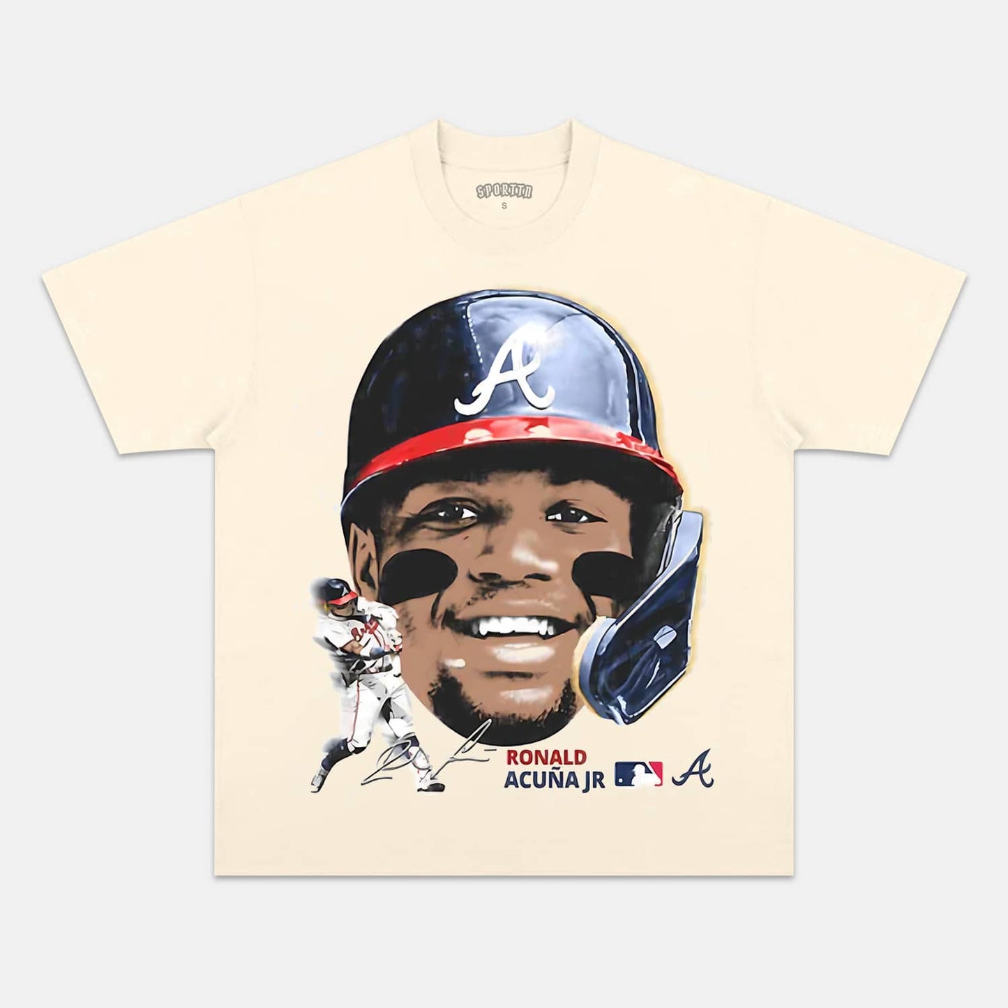 BIG FACE RONALD ACUNA TEE Style001 - clothing by TeeHivey.com (Image 3)