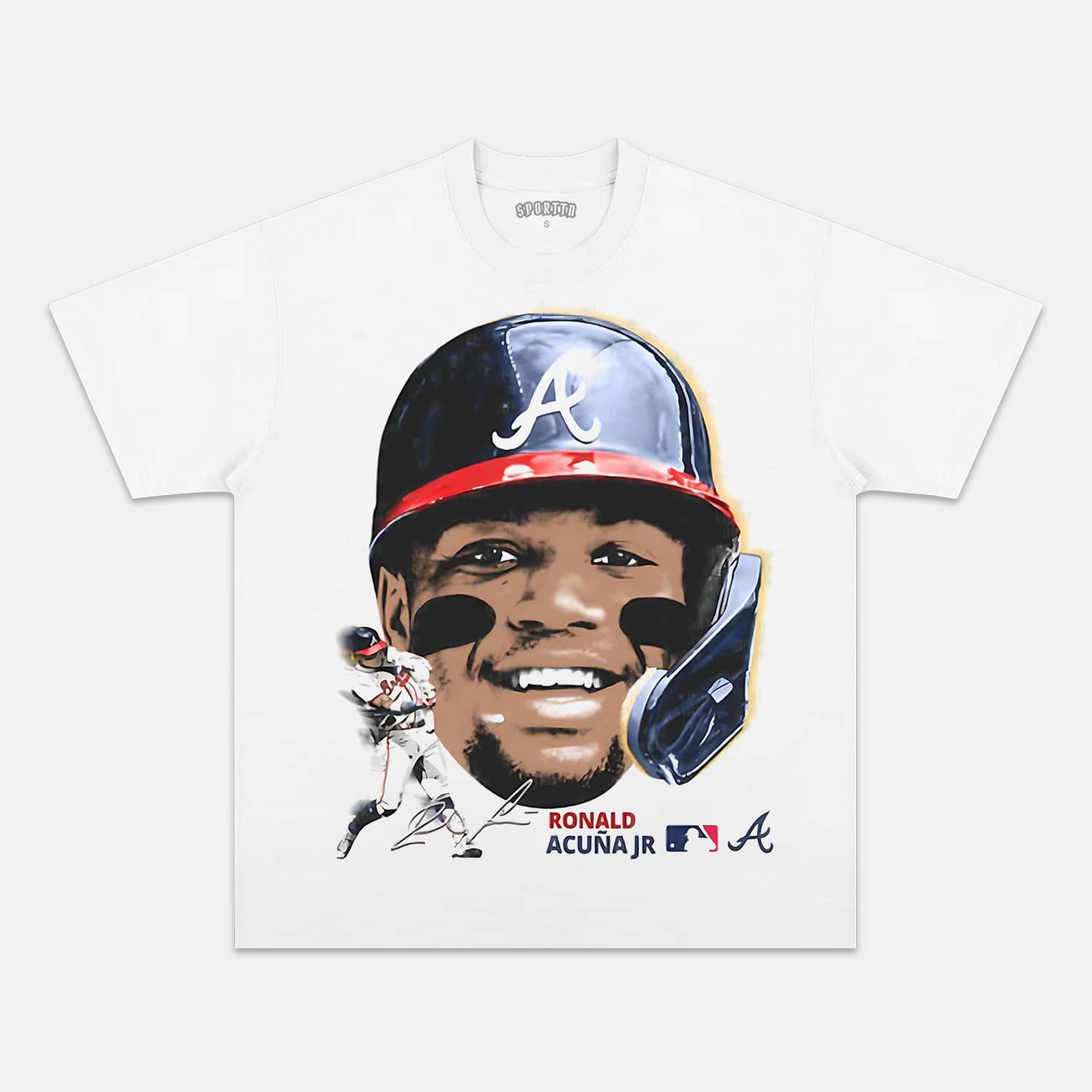 BIG FACE RONALD ACUNA TEE Style001 - clothing by TeeHivey.com (Image 4)