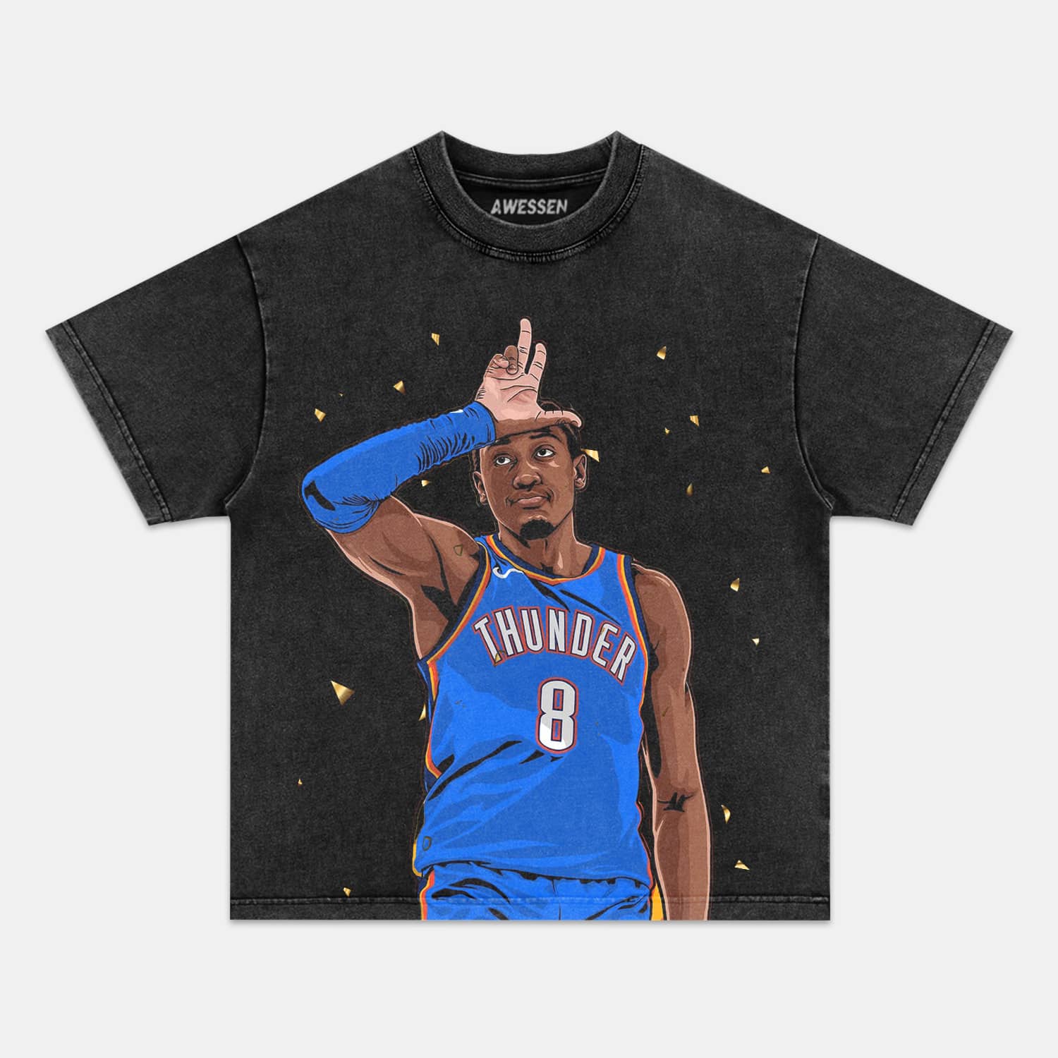 JALEN WILLIAMS  CARTOON TEE Style001 - clothing by TeeHivey.com (Image 1)