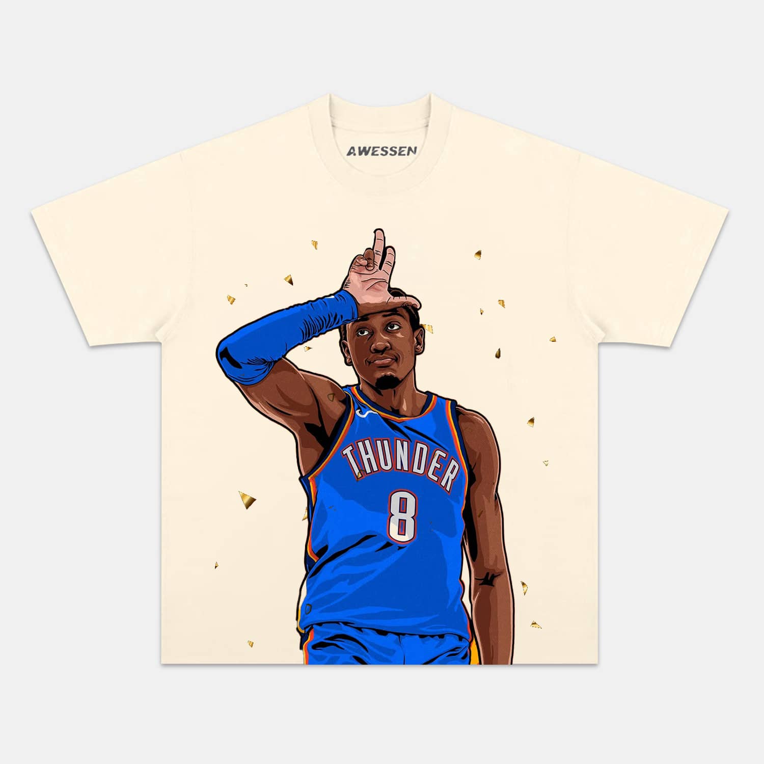 JALEN WILLIAMS  CARTOON TEE Style001 - clothing by TeeHivey.com (Image 2)