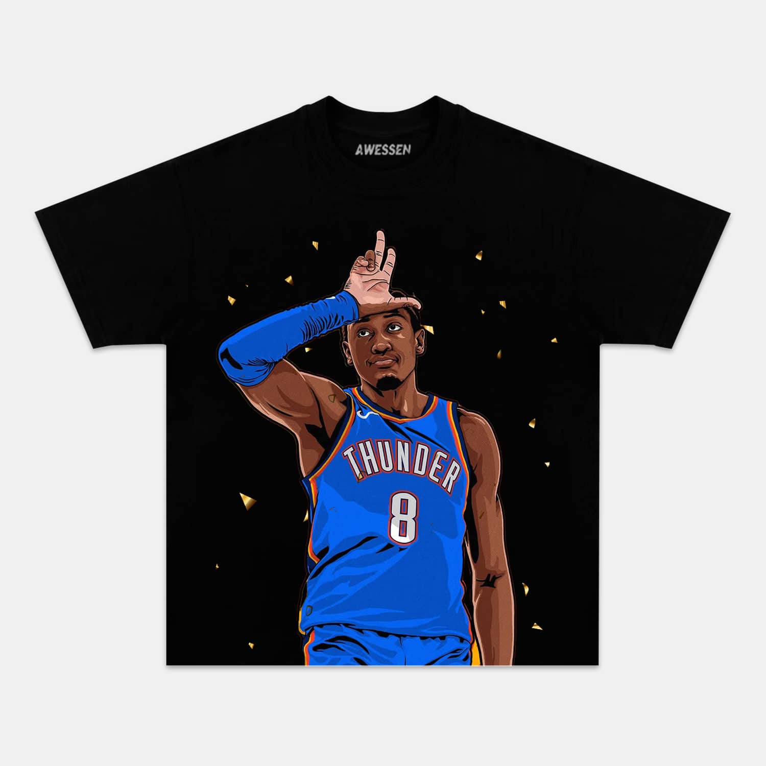 JALEN WILLIAMS  CARTOON TEE Style001 - clothing by TeeHivey.com (Image 3)