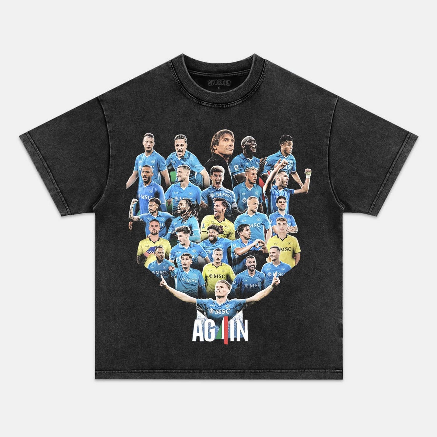 NAPOLI WIN 4TH SERIE A TITLE TEE. 5.24 Style002 - clothing by TeeHivey.com (Image 4)