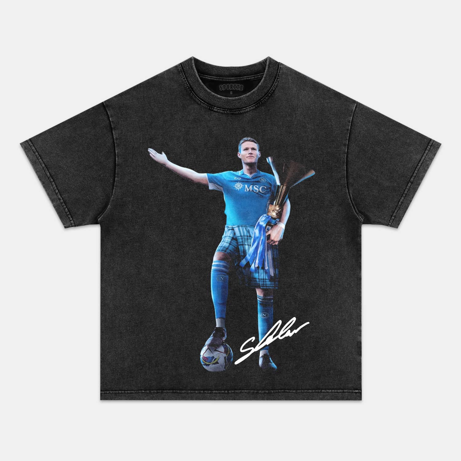 NAPOLI WIN 4TH SERIE A TITLE TEE. 5.24 Style004 - clothing by TeeHivey.com (Image 2)