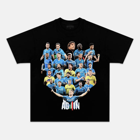 NAPOLI WIN 4TH SERIE A TITLE TEE. 5.24 Style002 - clothing by TeeHivey.com (Image 1)