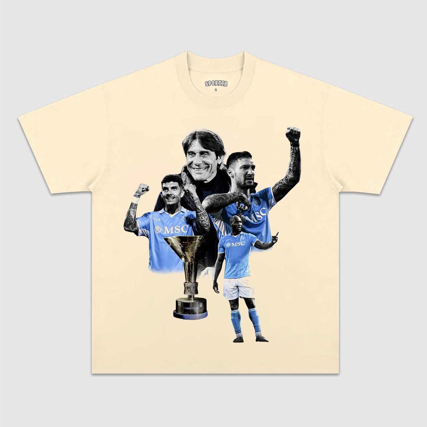 NAPOLI WIN 4TH SERIE A TITLE TEE. 5.24 Style003 - clothing by TeeHivey.com (Image 2)