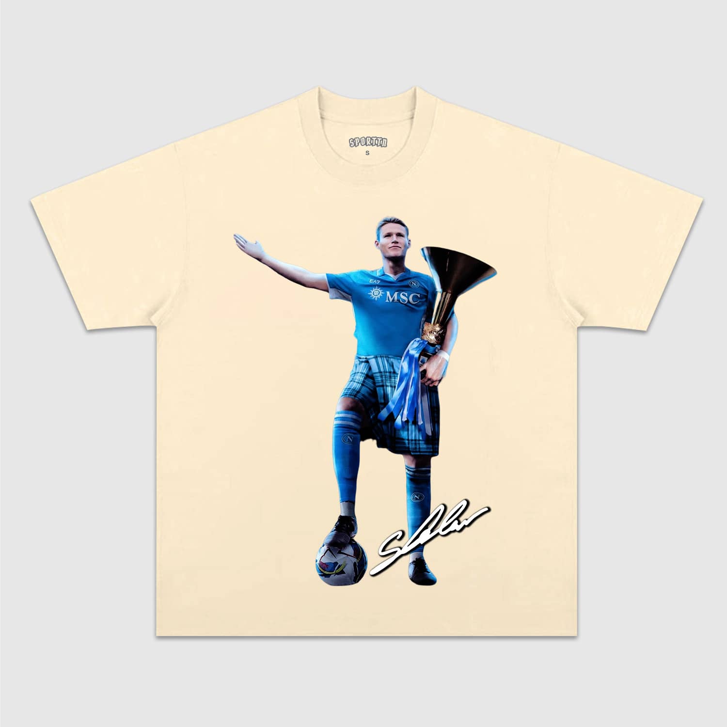 NAPOLI WIN 4TH SERIE A TITLE TEE. 5.24 Style004 - clothing by TeeHivey.com (Image 3)
