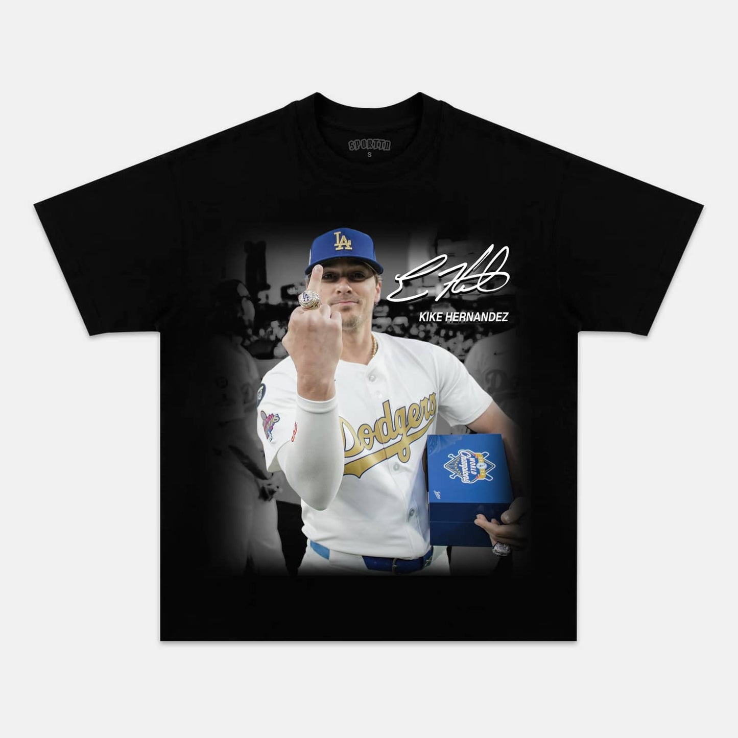 KIKE HERNANDEZ TEE Style002 - clothing by TeeHivey.com (Image 1)