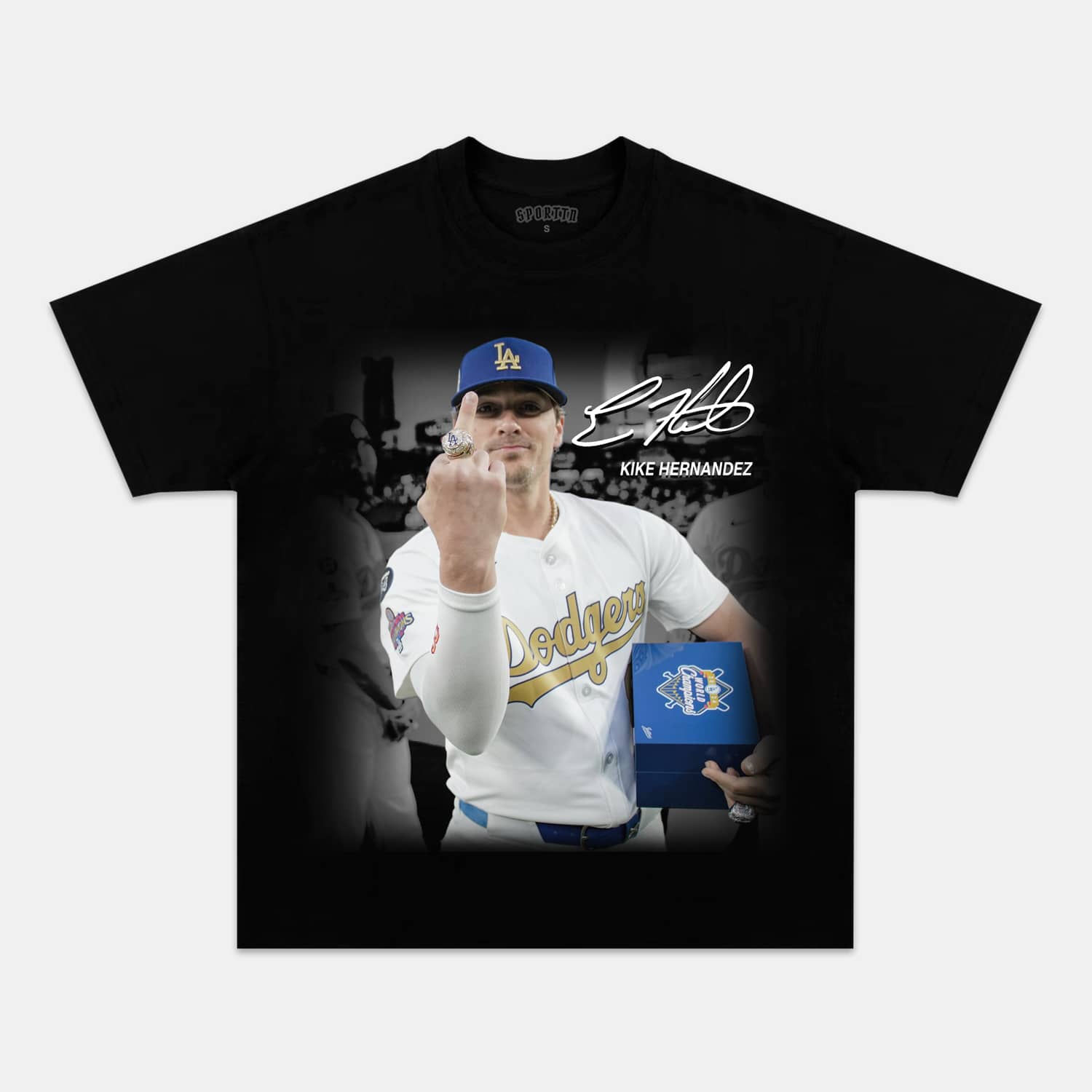 KIKE HERNANDEZ TEE Style002 - clothing by TeeHivey.com (Image 1)