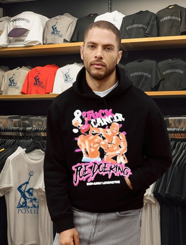 Fuck Cancer Joe Doering Run Away Locomotne T-shirt