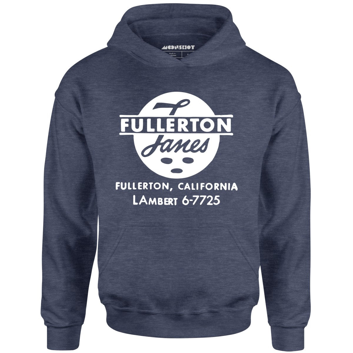 Fullerton Lanes - Fullerton, CA - Vintage Bowling Alley - Unisex Hoodie