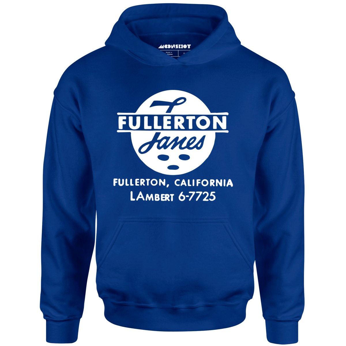 Fullerton Lanes - Fullerton, CA - Vintage Bowling Alley - Unisex Hoodie