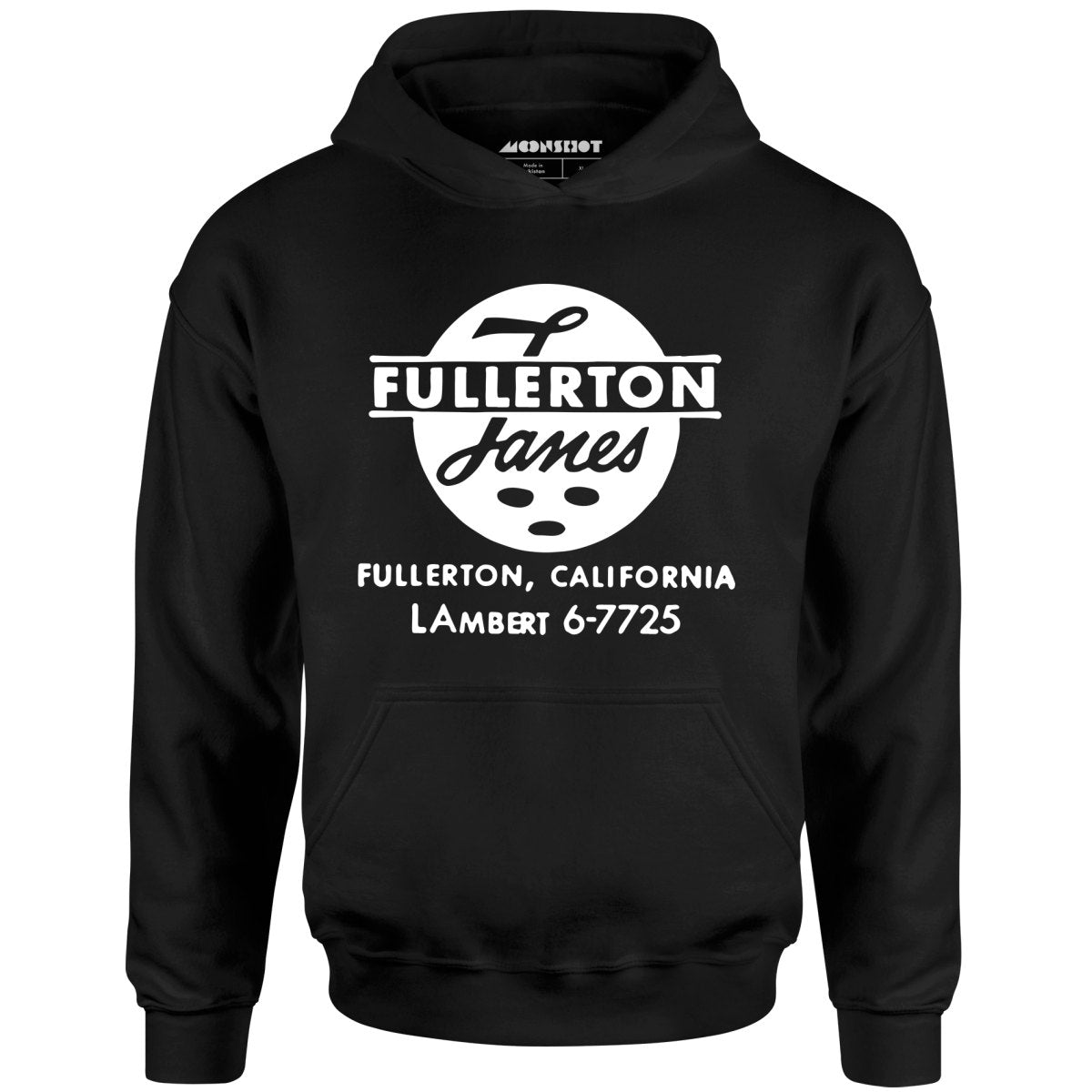 Fullerton Lanes - Fullerton, CA - Vintage Bowling Alley - Unisex Hoodie