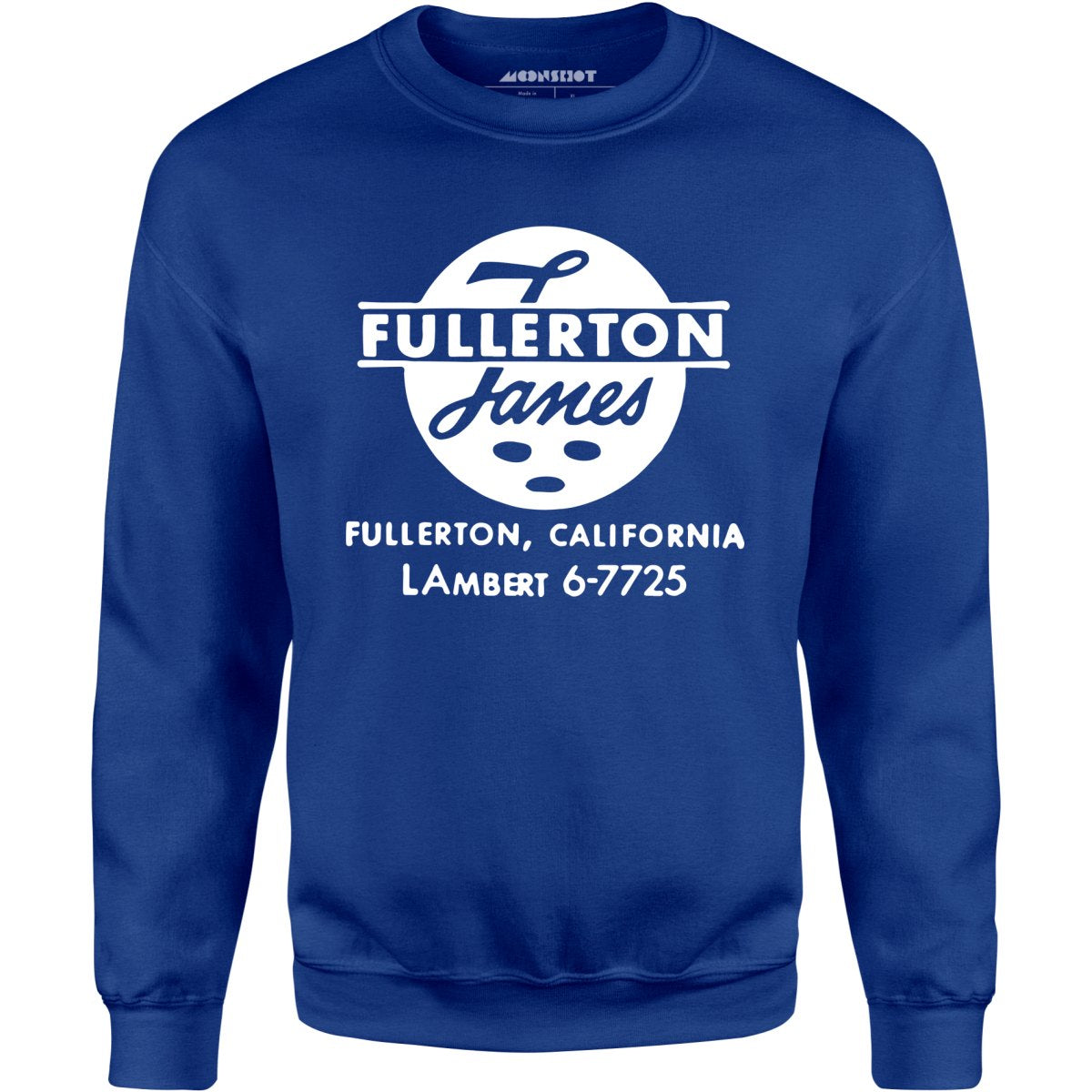 Fullerton Lanes - Fullerton, CA - Vintage Bowling Alley - Unisex Sweatshirt
