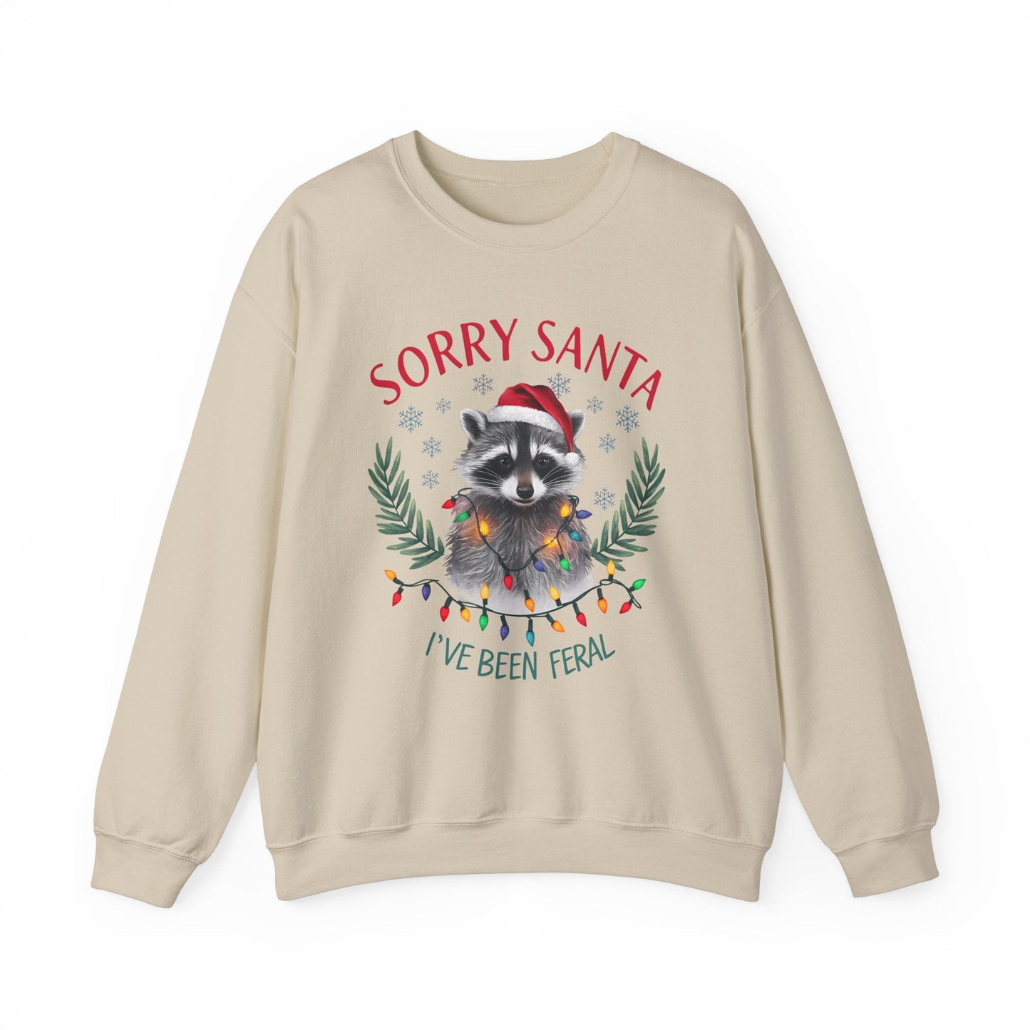 Funny Christmas Raccoon Sweatshirt