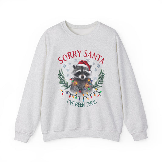 Funny Christmas Raccoon Sweatshirt