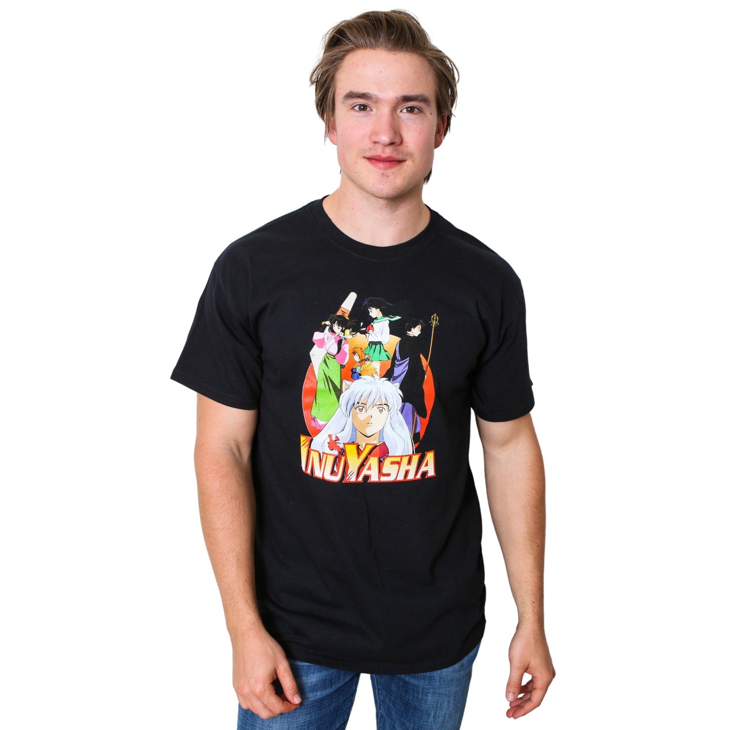 Inuyasha Group Anime Adult T-Shirt