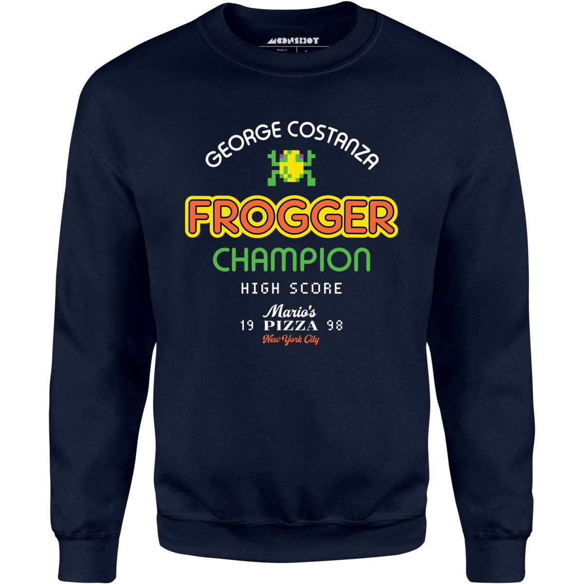 George Costanza Frogger Champion - Mario's Pizza - Unisex Sweatshirt