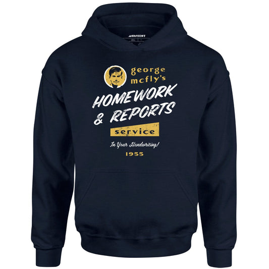 George McFly's Homework & Reports Service - Unisex Hoodie