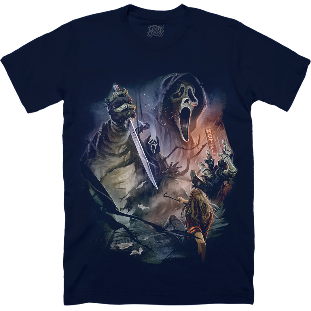 GHOST FACE: NIGHTMARE CITY - T-SHIRT (MIDNIGHT NAVY)