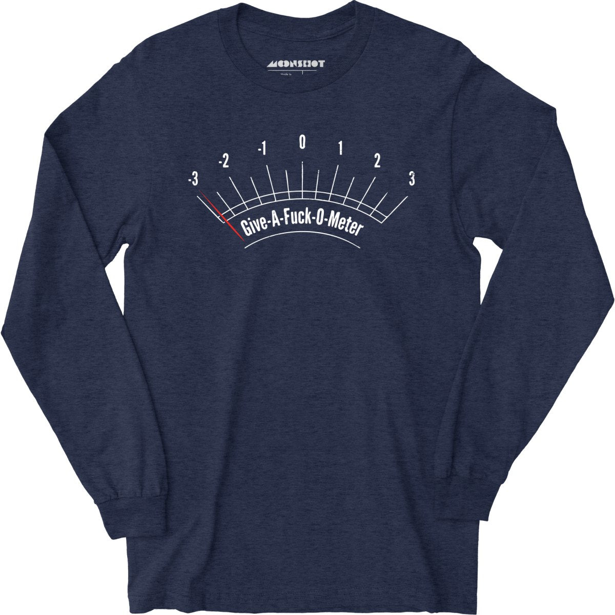 Give-a-fuck-o-meter - Long Sleeve T-Shirt