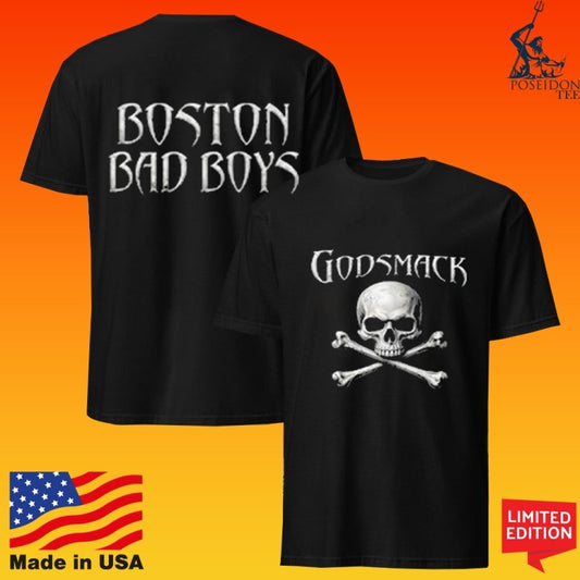 Godsmack Boston Bad Boys Skull T-shirt
