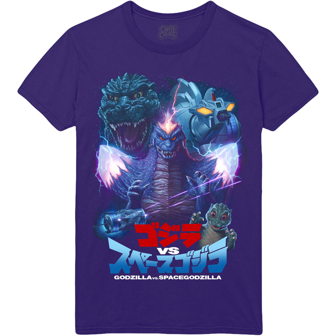 GODZILLA VS. SPACEGODZILLA - COSMIC PURPLE T-SHIRT (LIMITED TO 150)