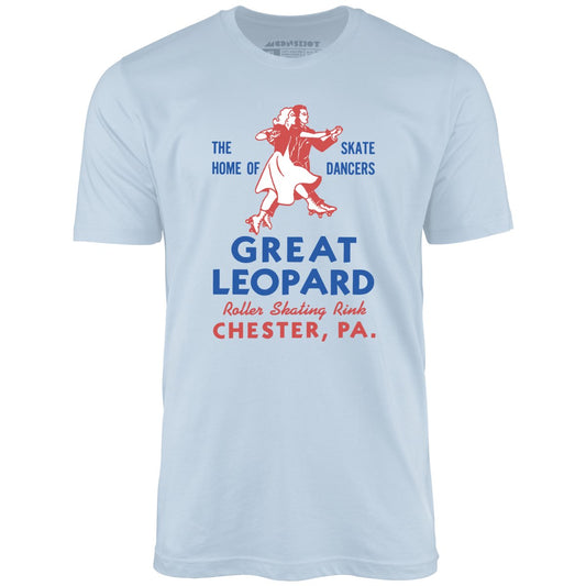 Great Leopard Roller Skating Rink - Chester, PA - Vintage Roller Rink - Unisex T-Shirt
