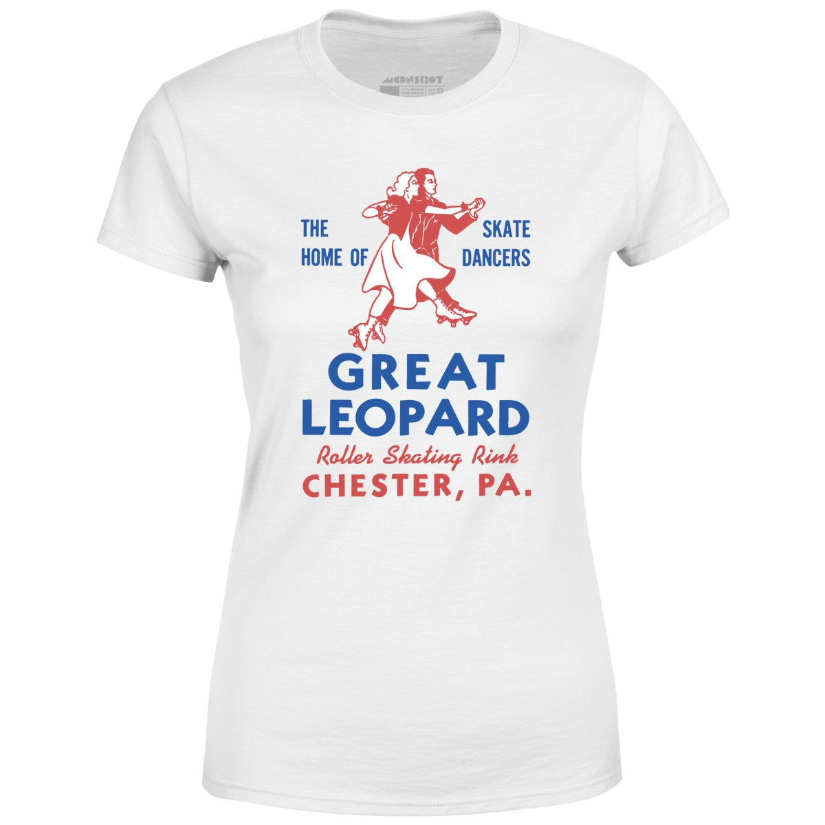 Great Leopard Roller Skating Rink - Chester, PA - Vintage Roller Rink - Women's T-Shirt