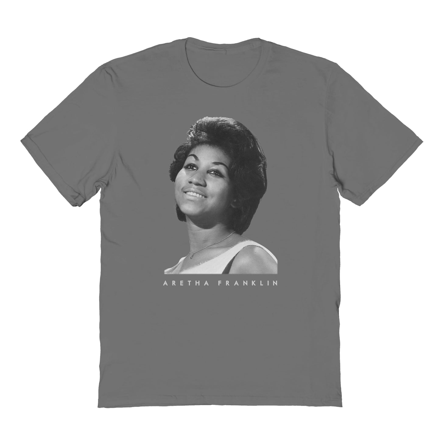 Aretha Franklin Aretha Soul Mens T Shirt Charcoal - clothing by TeeHivey.com
