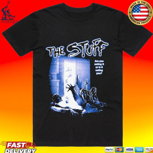 Gutter Garbs The Stuff Vhs Are You Eating It Or Is It Eating You T-shirt