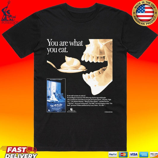 Gutter Garbs The Stuff You Are What You Eat Video Ad T-shirt