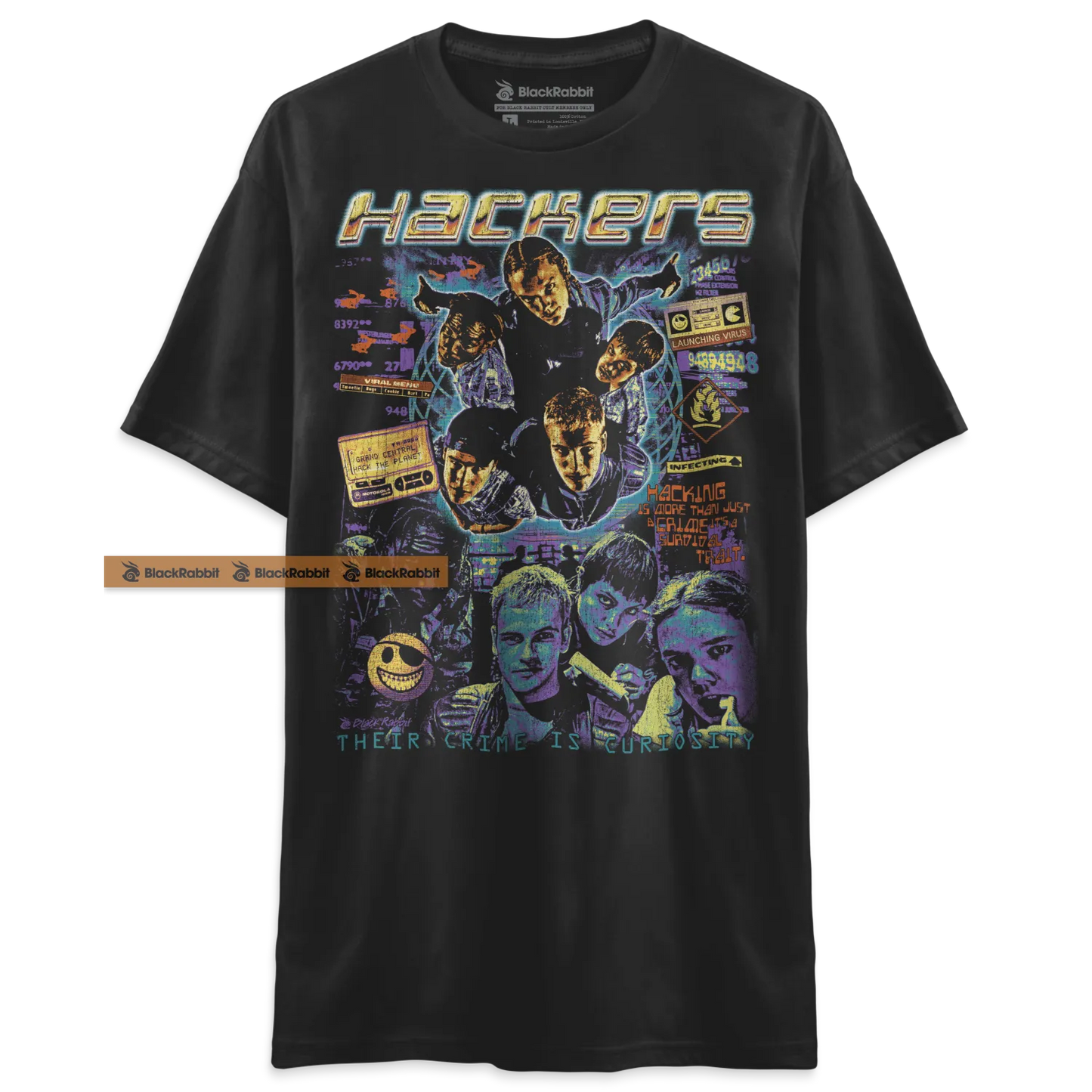 Hackers 1995 Their Crime Is Curiosity Retro Vintage 90s Unisex Classic T-Shirt