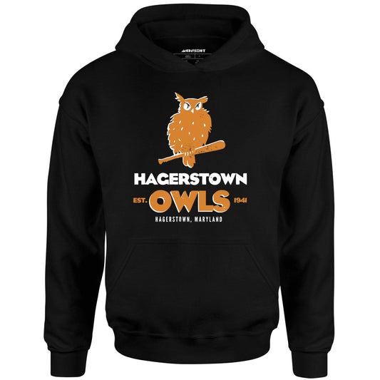Hagerstown Owls - Maryland - Vintage Defunct Baseball Teams - Unisex Hoodie