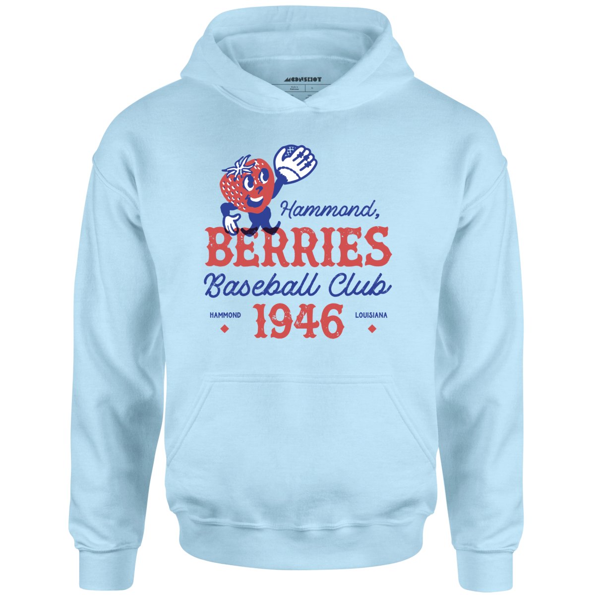 Hammond Berries - Louisiana - Vintage Defunct Baseball Teams - Unisex Hoodie
