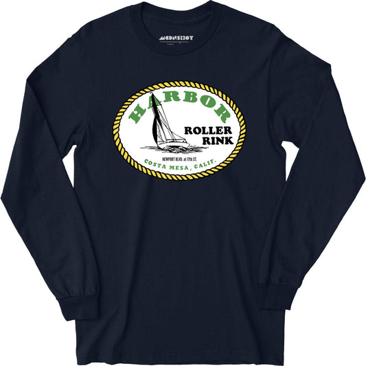 Harbor Roller Rink - Costa Mesa, CA - Vintage Roller Rink - Long Sleeve T-Shirt