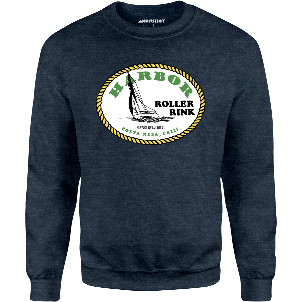 Harbor Roller Rink - Costa Mesa, CA - Vintage Roller Rink - Unisex Sweatshirt