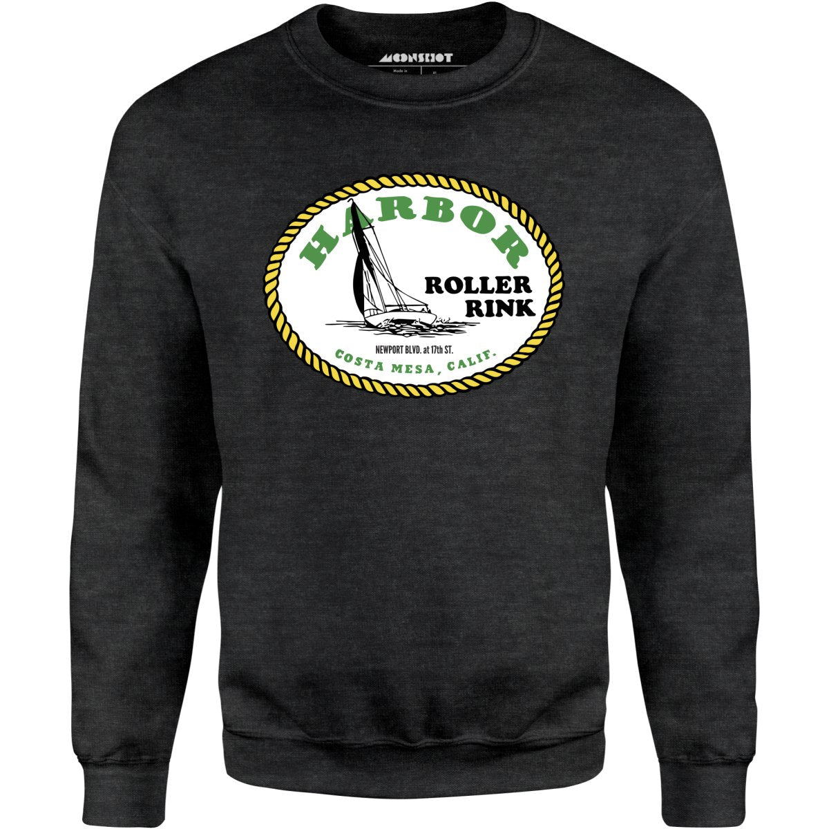 Harbor Roller Rink - Costa Mesa, CA - Vintage Roller Rink - Unisex Sweatshirt