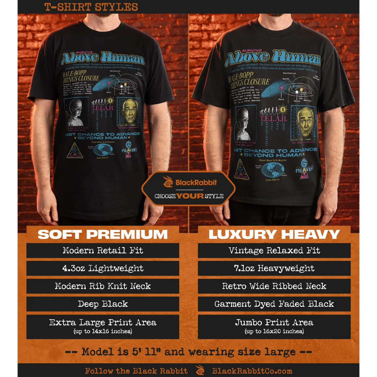 Heaven's Gate Cult Survive Above Human 90s Retro Vintage Unisex Classic T-Shirt