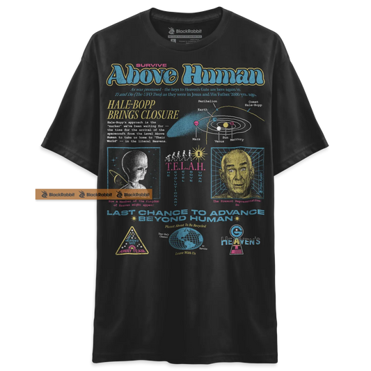 Heaven's Gate Cult Survive Above Human 90s Retro Vintage Unisex Classic T-Shirt