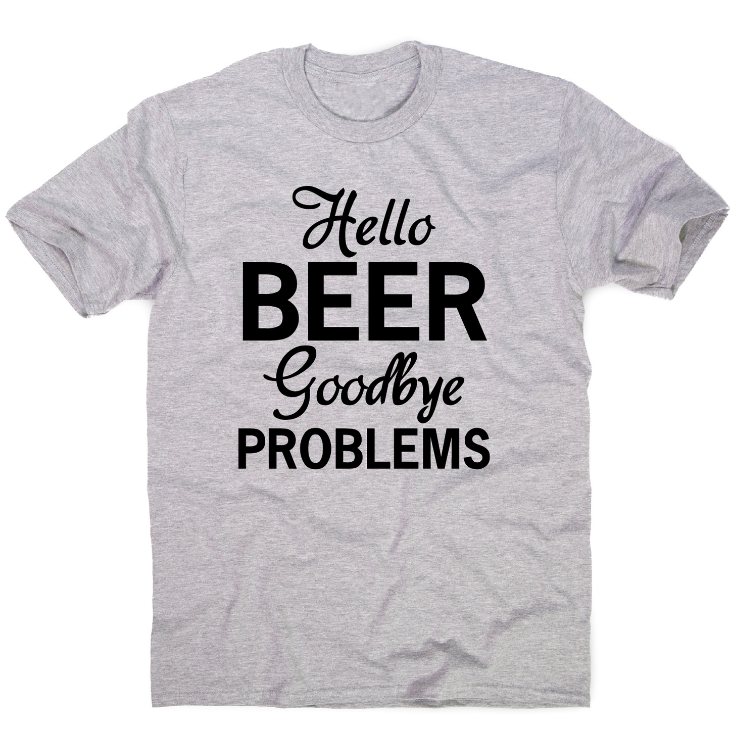 hello beer goodbye - funny drinking t-shirt men's