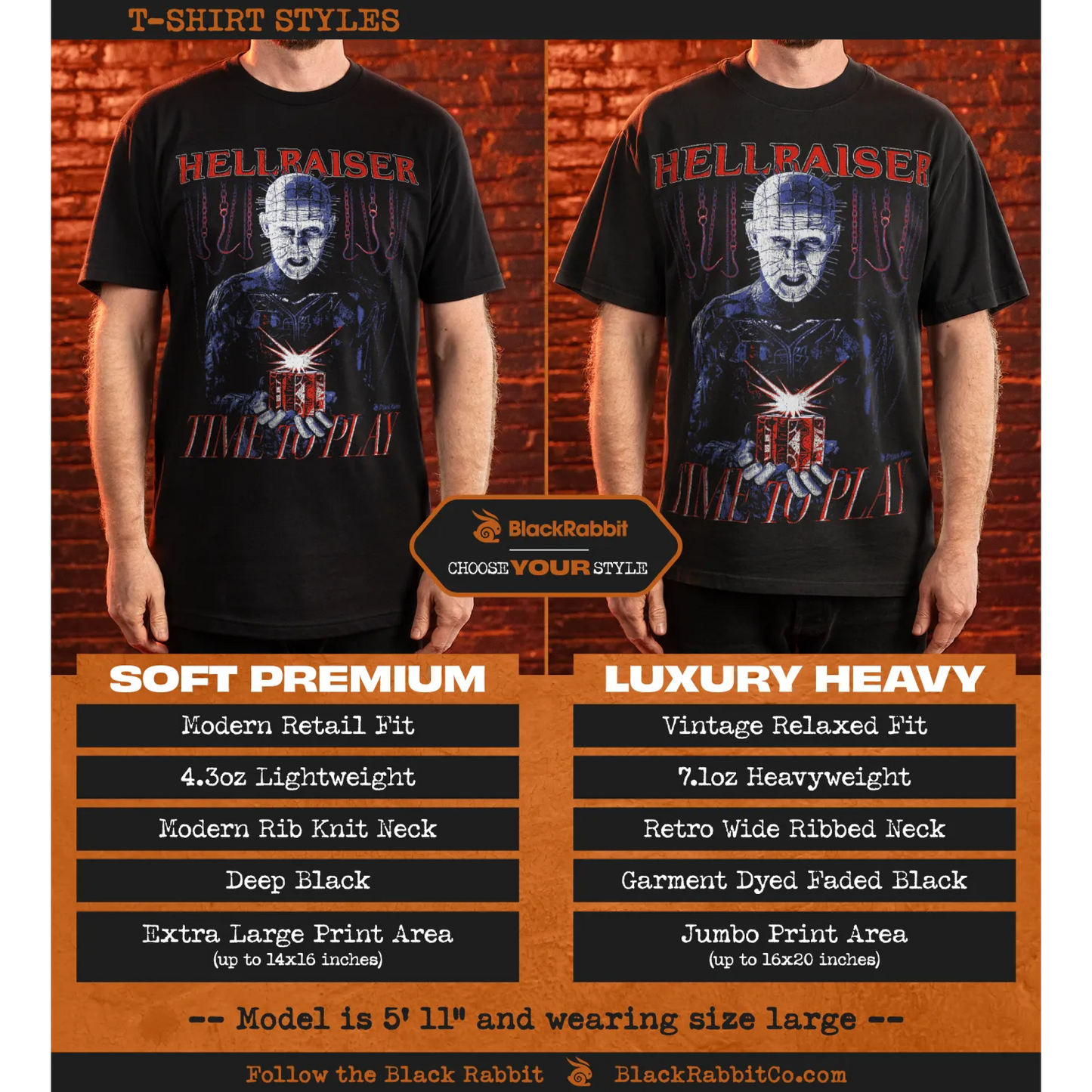 Hellraiser Pinhead Time To Play Unisex Classic T-Shirt