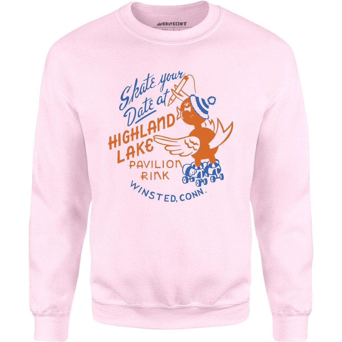 Highland Lake Pavilion Rink - Winsted, CT - Vintage Roller Rink - Unisex Sweatshirt