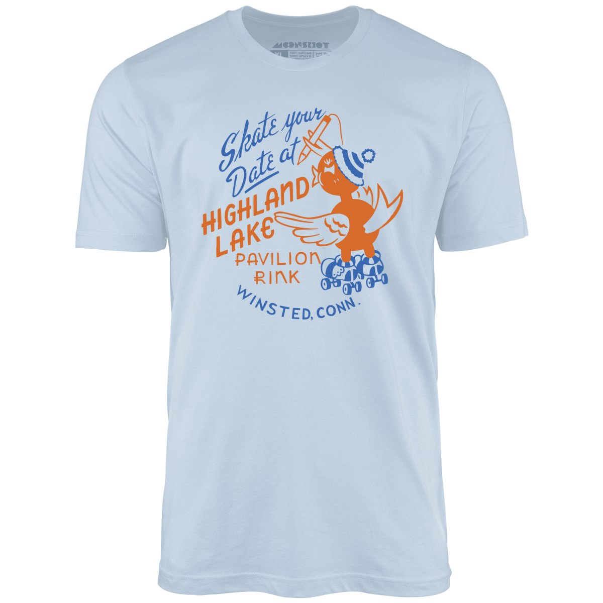 Highland Lake Pavilion Rink - Winsted, CT - Vintage Roller Rink - Unisex T-Shirt