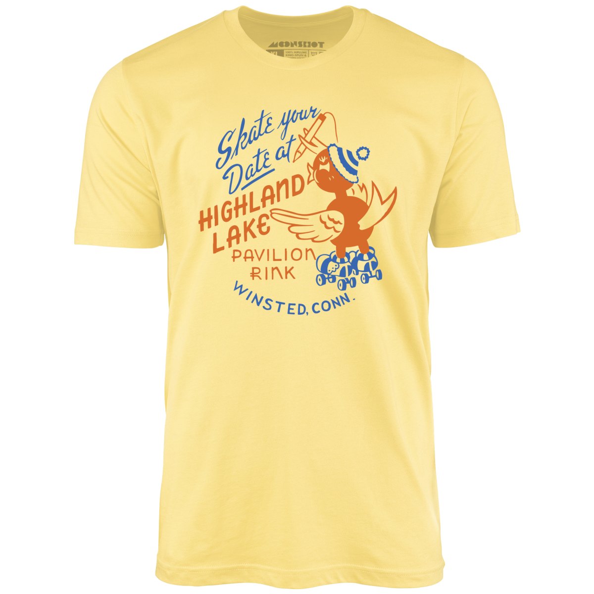 Highland Lake Pavilion Rink - Winsted, CT - Vintage Roller Rink - Unisex T-Shirt